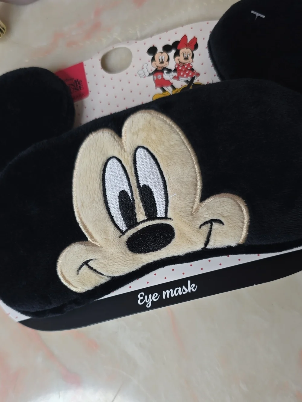 NWT Primark X Disney Mickey Mouse Eye Mask One Size Black & Red